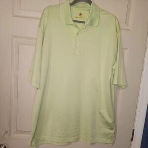Ben Hogan Green Golf Polo Shirt Poly Cotton Blend Mens Sz XL
